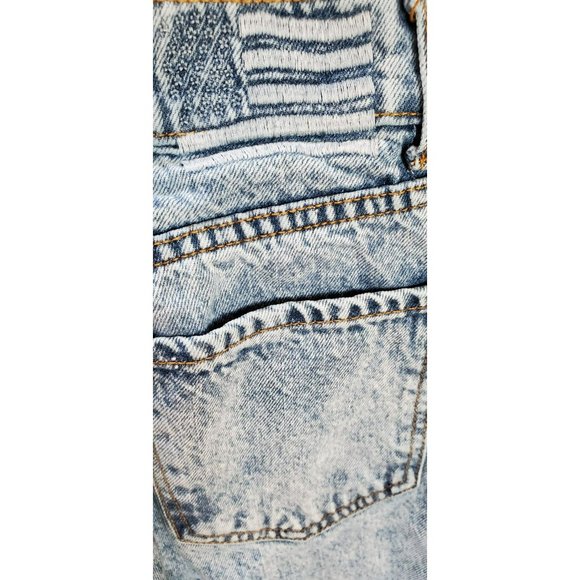 Women's Revice Retro Acid Denim Washed Jeans Off Center Button Size 25 - Picture 5 of 5
